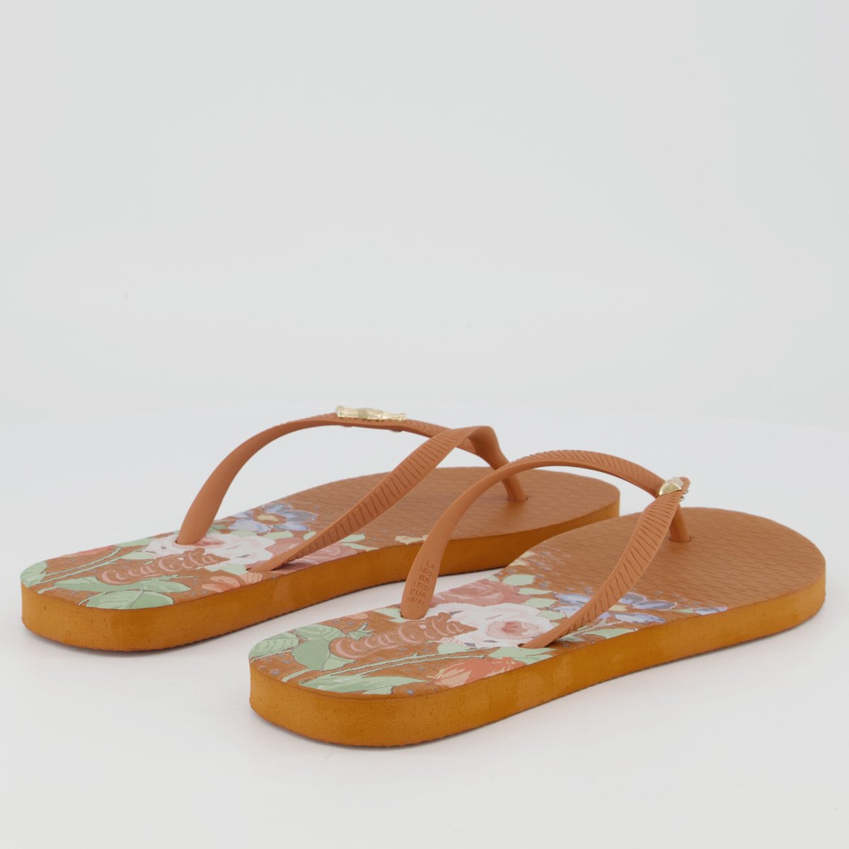 Chinelo Coca Cola Abbe Feminino Marrom Marrom 4