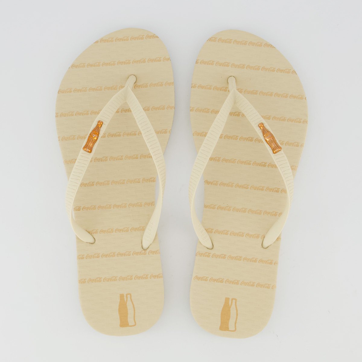 Chinelo Coca Cola Jack Feminino Bege