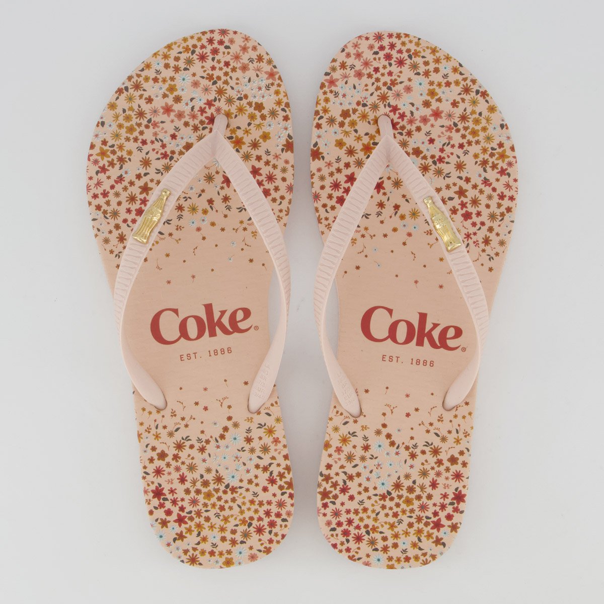 Chinelo Coca Cola Aiken Feminino Rosa Claro