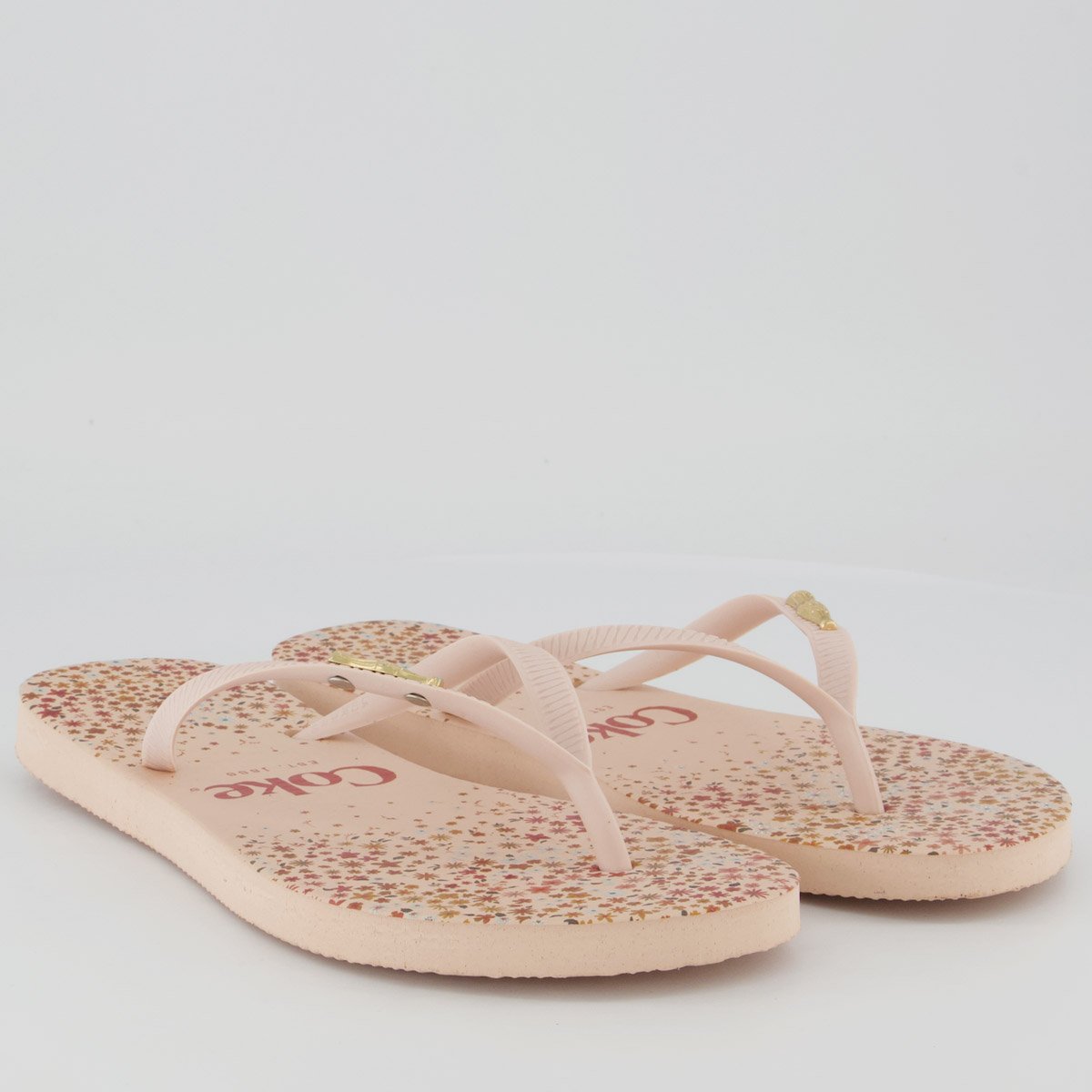 Chinelo Coca Cola Aiken Feminino Rosa Claro Rosa 3