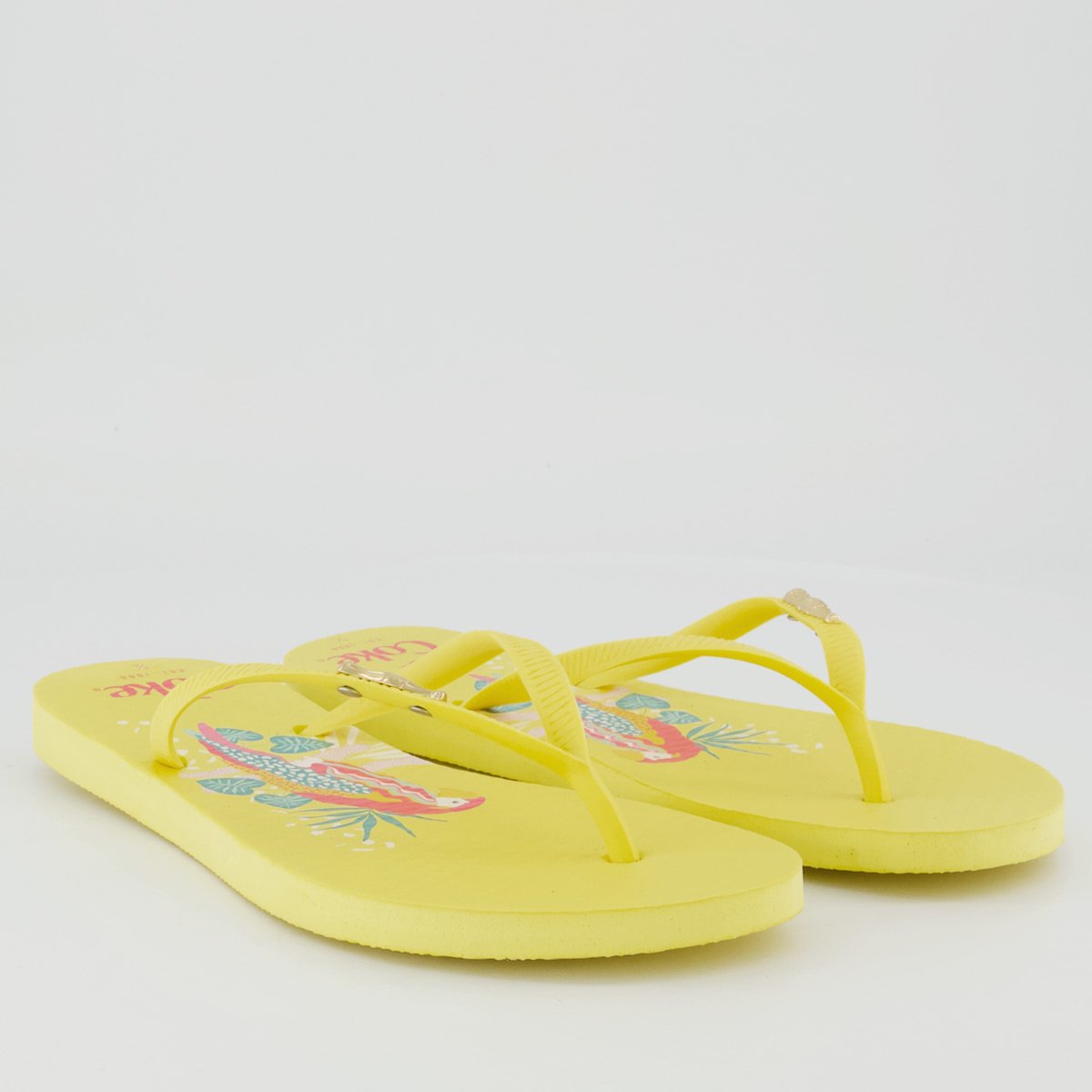 Chinelo Coca Cola Urbis Feminino Amarelo Amarelo 2