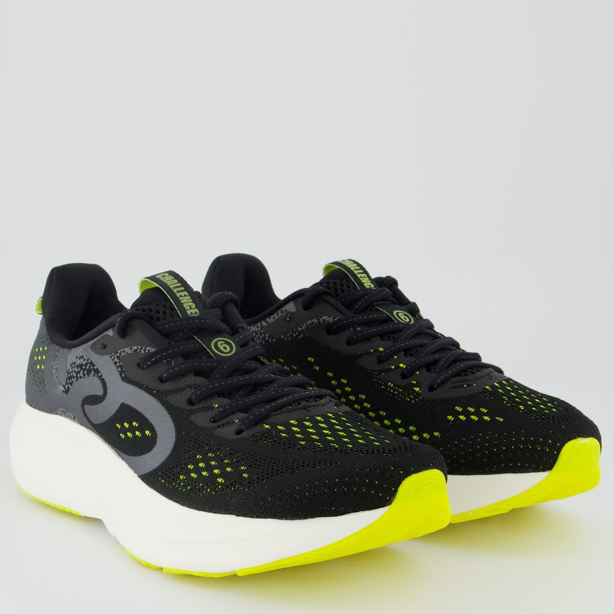 Tênis Olympikus Challenger 6 Feminino Preto e Verde Preto 2