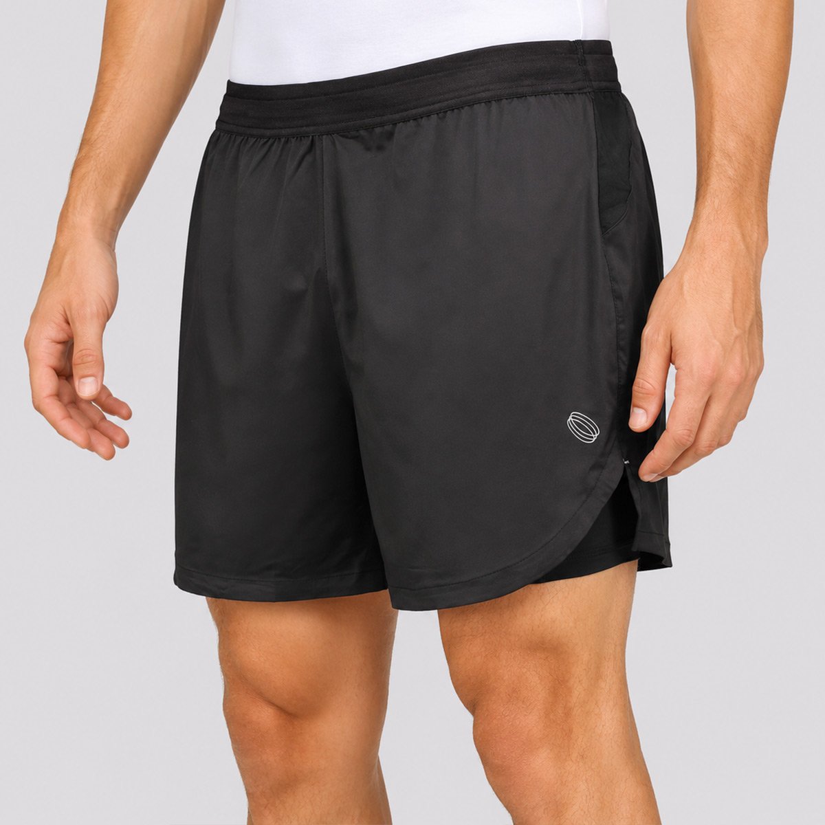 Shorts Olympikus Corre Foco 5 2 em 1 Preta Preto 2