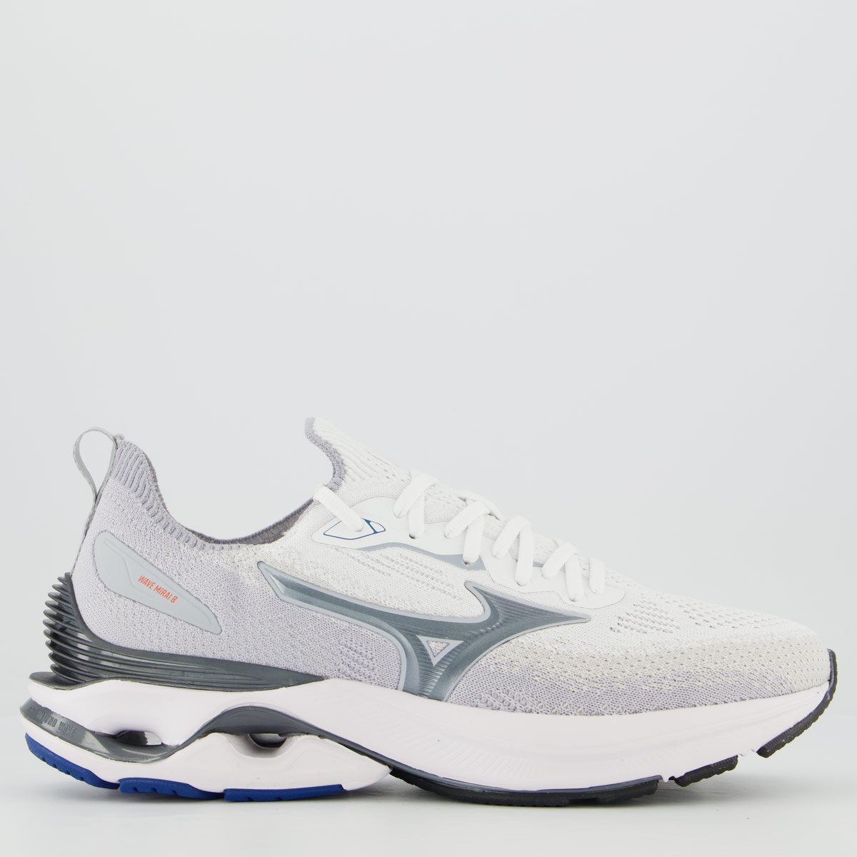 Tênis Mizuno Mirai 8 Cinza e Branco