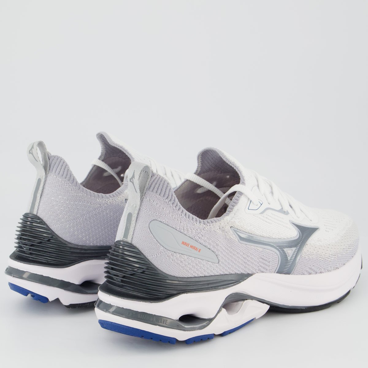 Tênis Mizuno Mirai 8 Cinza e Branco Cinza 3