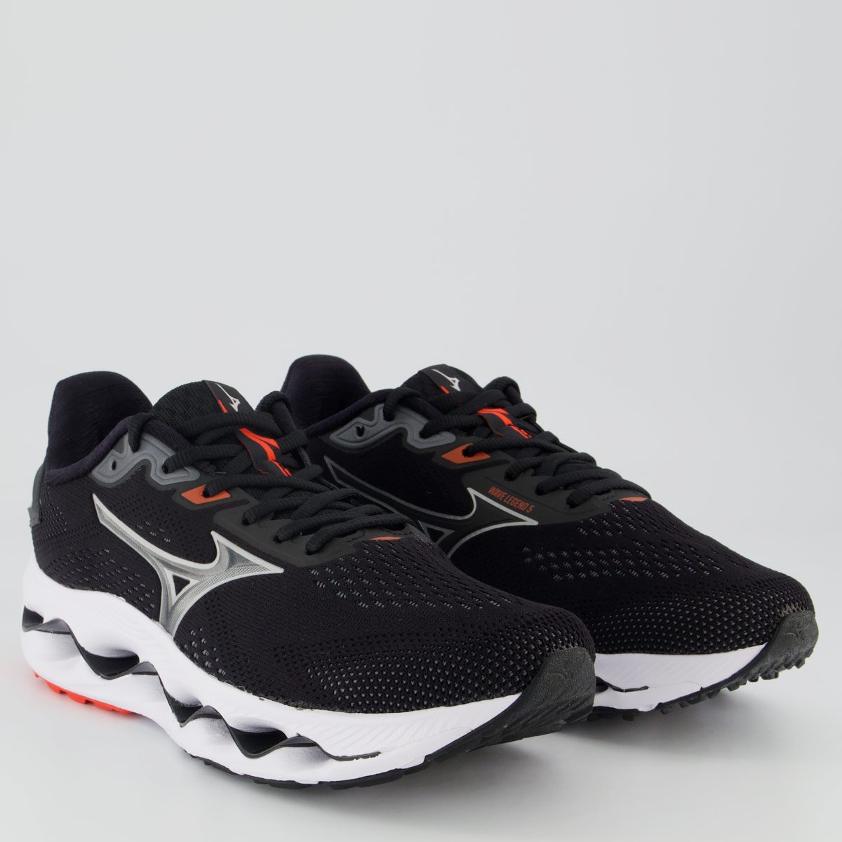 Tênis Mizuno Wave Legend 5 Preto e Branco Preto 2