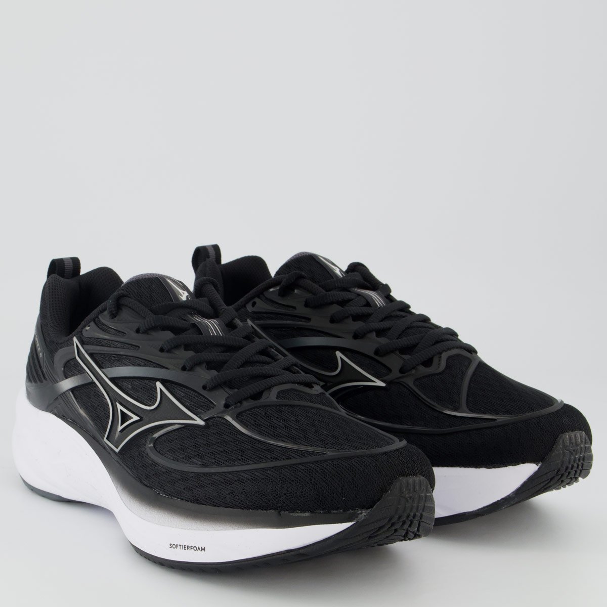 Tênis Mizuno Space 6 Preto e Branco Preto 2