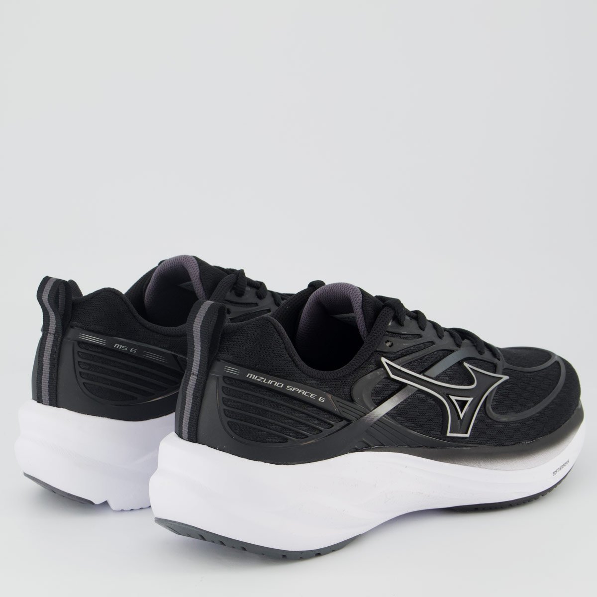 Tênis Mizuno Space 6 Preto e Branco Preto 3