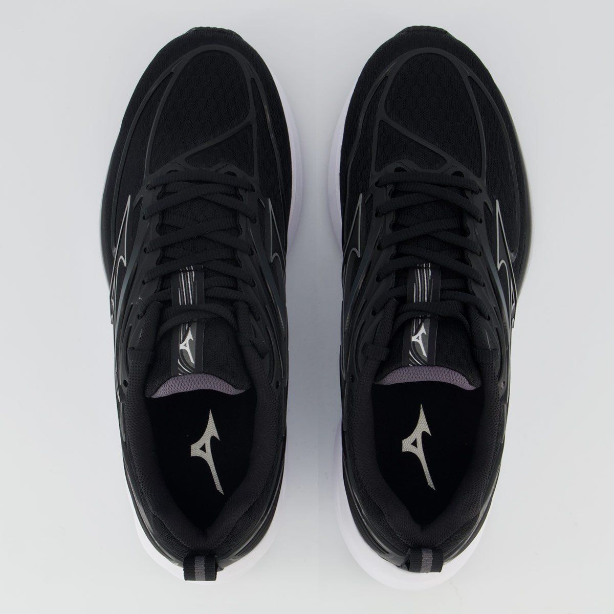 Tênis Mizuno Space 6 Preto e Branco Preto 4