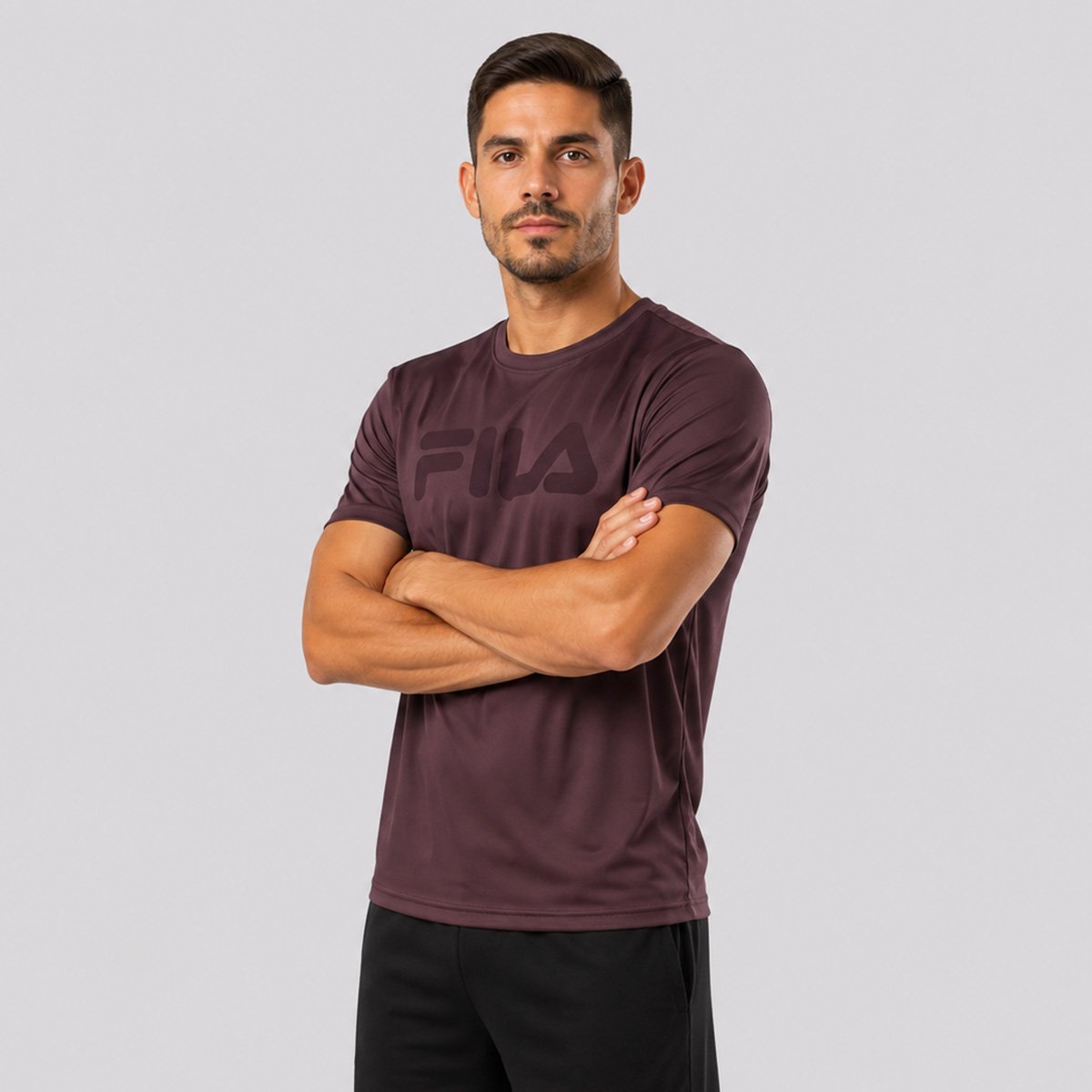 Camiseta Fila Basic Sports Graphic Marrom Marrom 2