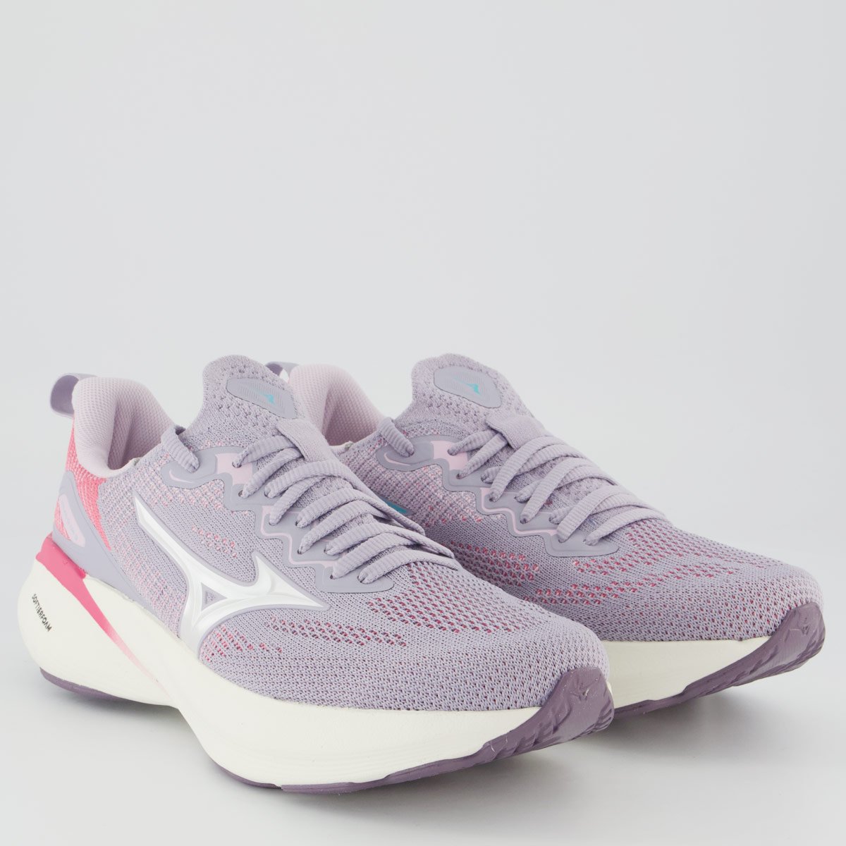 Tênis Mizuno Glow 3 Feminino Lilás e Branco Lilás 2