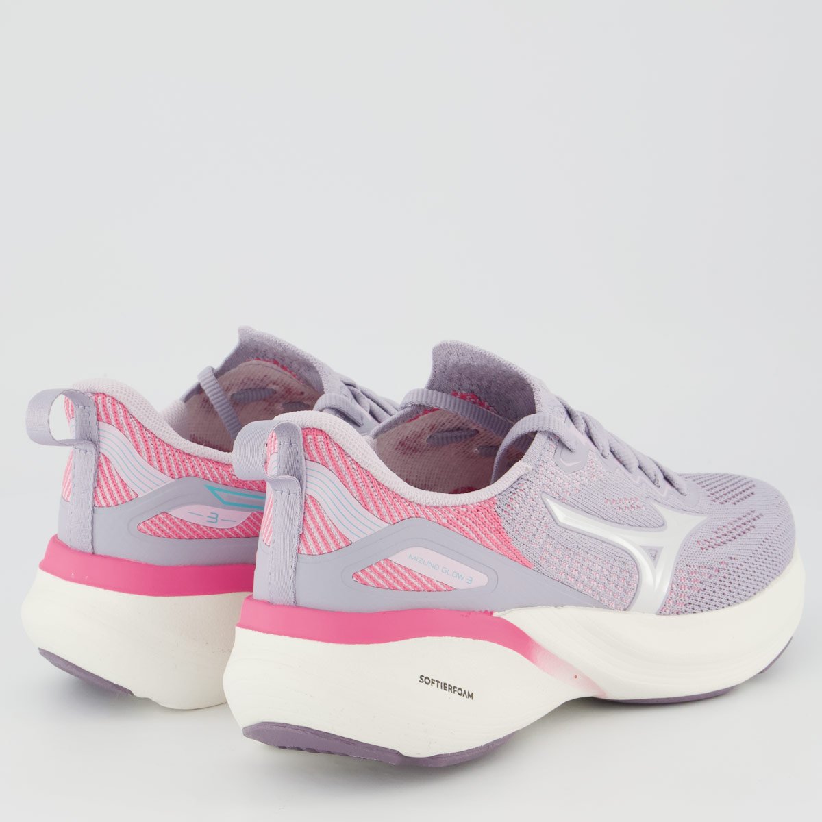 Tênis Mizuno Glow 3 Feminino Lilás e Branco Lilás 3