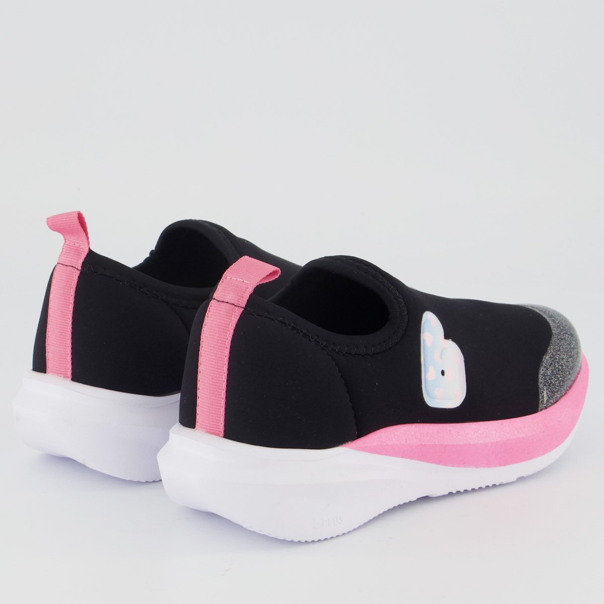 Tênis Bibi Volt 2.0 Infantil Glitter Preto e Rosa Preto 3