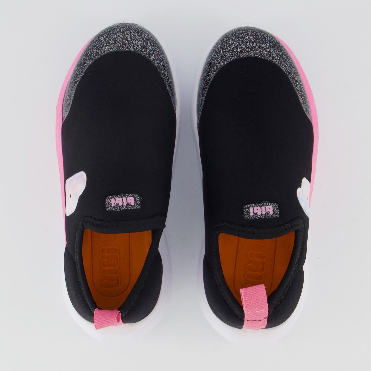 Tênis Bibi Volt 2.0 Infantil Glitter Preto e Rosa Preto 4