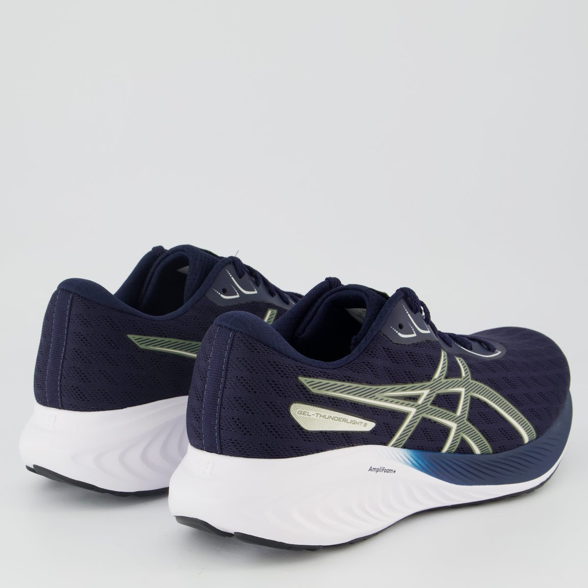 Tênis Asics Gel Thunderlight 2 Marinho e Verde Azul Marinho 3