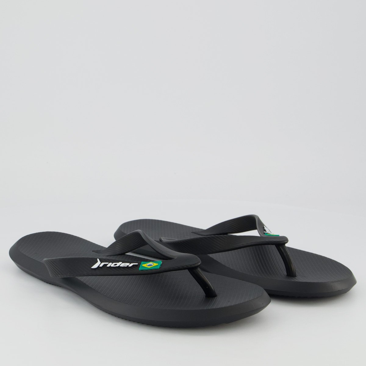 Chinelo Rider R1 Brasil Preto Preto 3