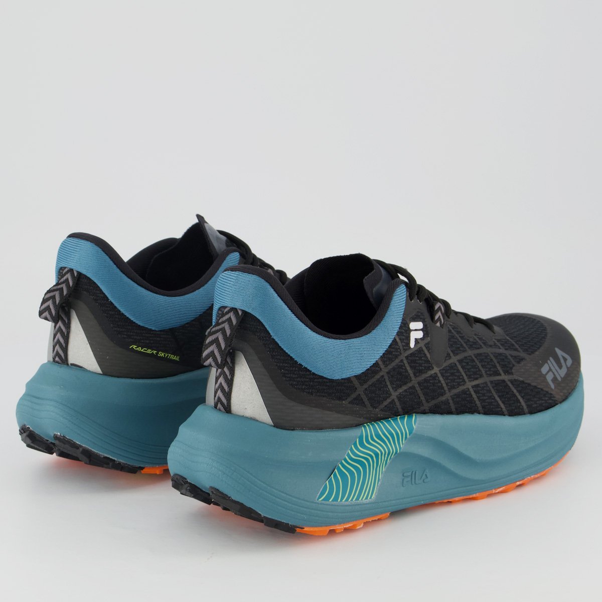 Tênis Fila Racer Skytrail Feminino Preto e Azul Preto/Azul 3