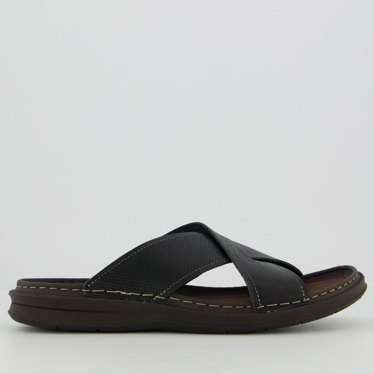Chinelo Democrata Slide Transpassado Lazy Preto Preto 2