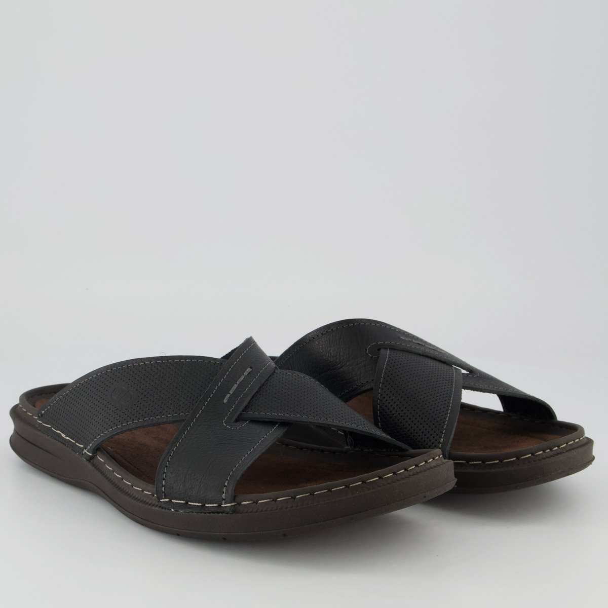 Chinelo Democrata Slide Transpassado Lazy Preto Preto 3