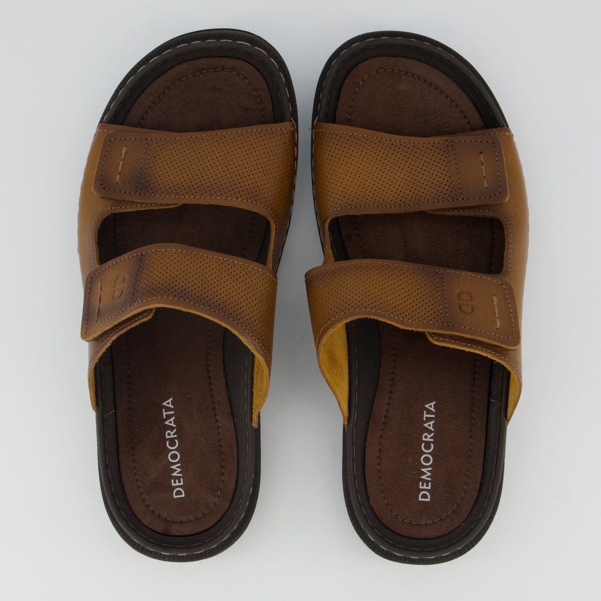 Chinelo Democrata Slide Lazy Marrom