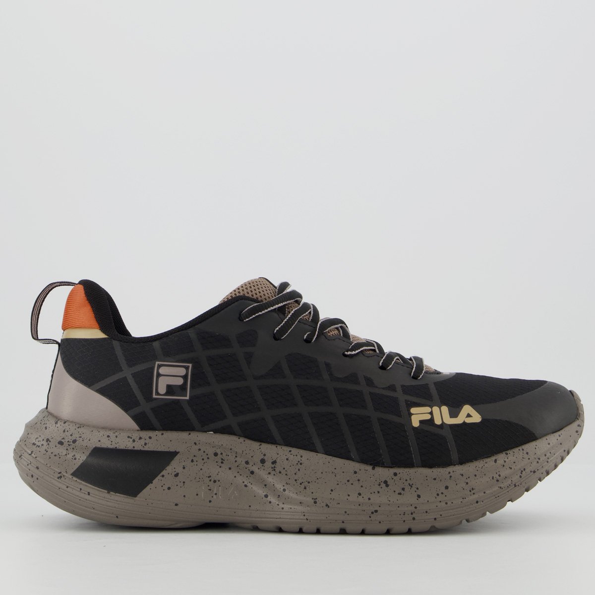 Tênis Fila Focus Preto e Marrom