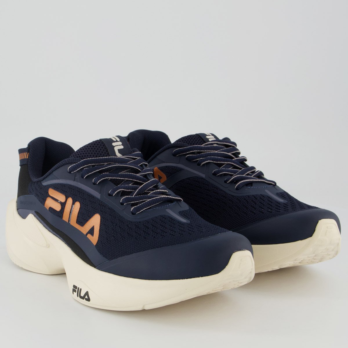 Tênis Fila Progress Lite 2 Feminino Azul Marinho e Preto Azul Marinho/Preto 2
