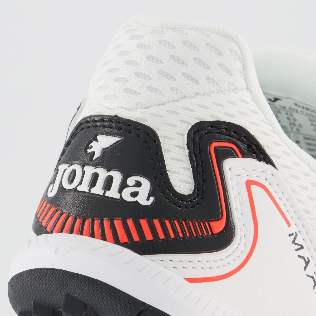 Chuteira Joma Máxima Society Branca e Preto Branco 6