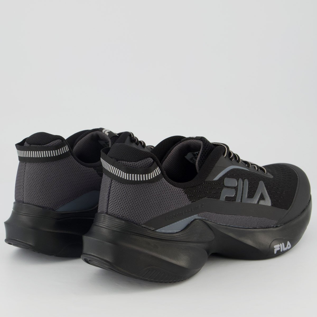 Tênis Fila Progress Lite 2 Preto e Cinza Preto 3