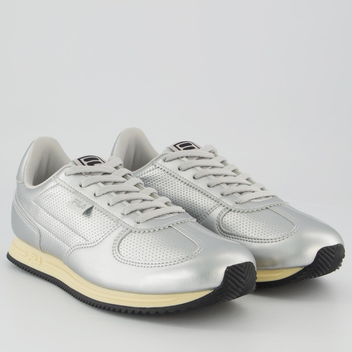 Tênis Fila F-Retro 2 SL Feminino Prata e Preto Prata 2