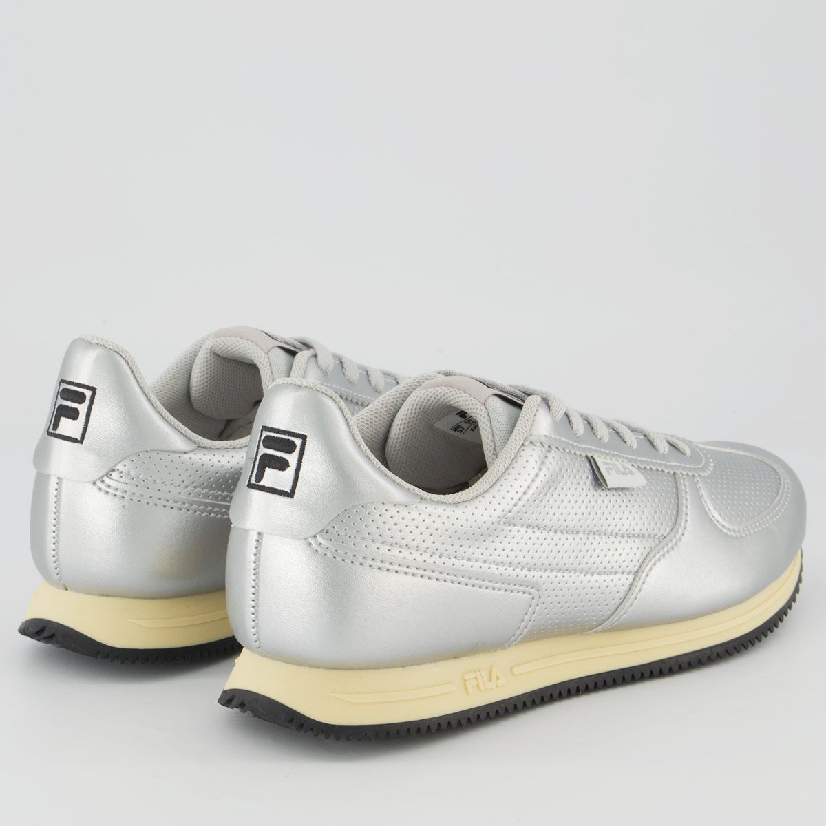 Tênis Fila F-Retro 2 SL Feminino Prata e Preto Prata 3