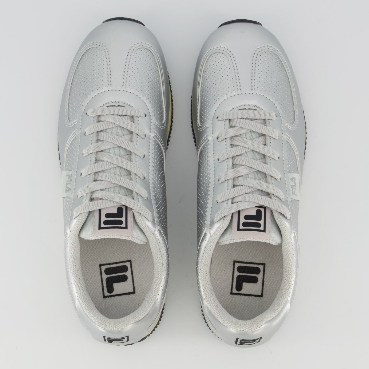 Tênis Fila F-Retro 2 SL Feminino Prata e Preto Prata 4