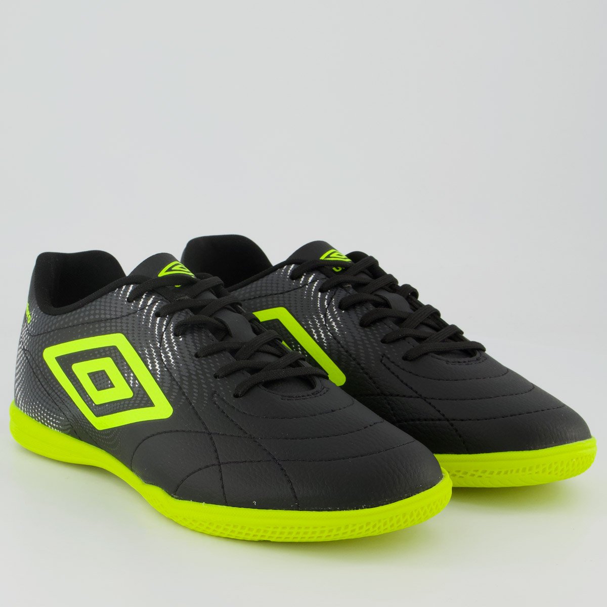 Chuteira Umbro Class Neo Futsal Preta e Verde Preto 2