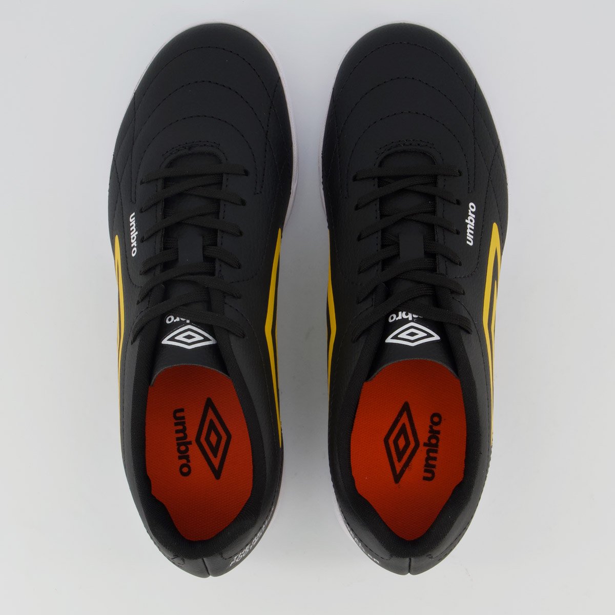Chuteira Umbro Class Footballer Futsal Preta e Amarela Preto 4
