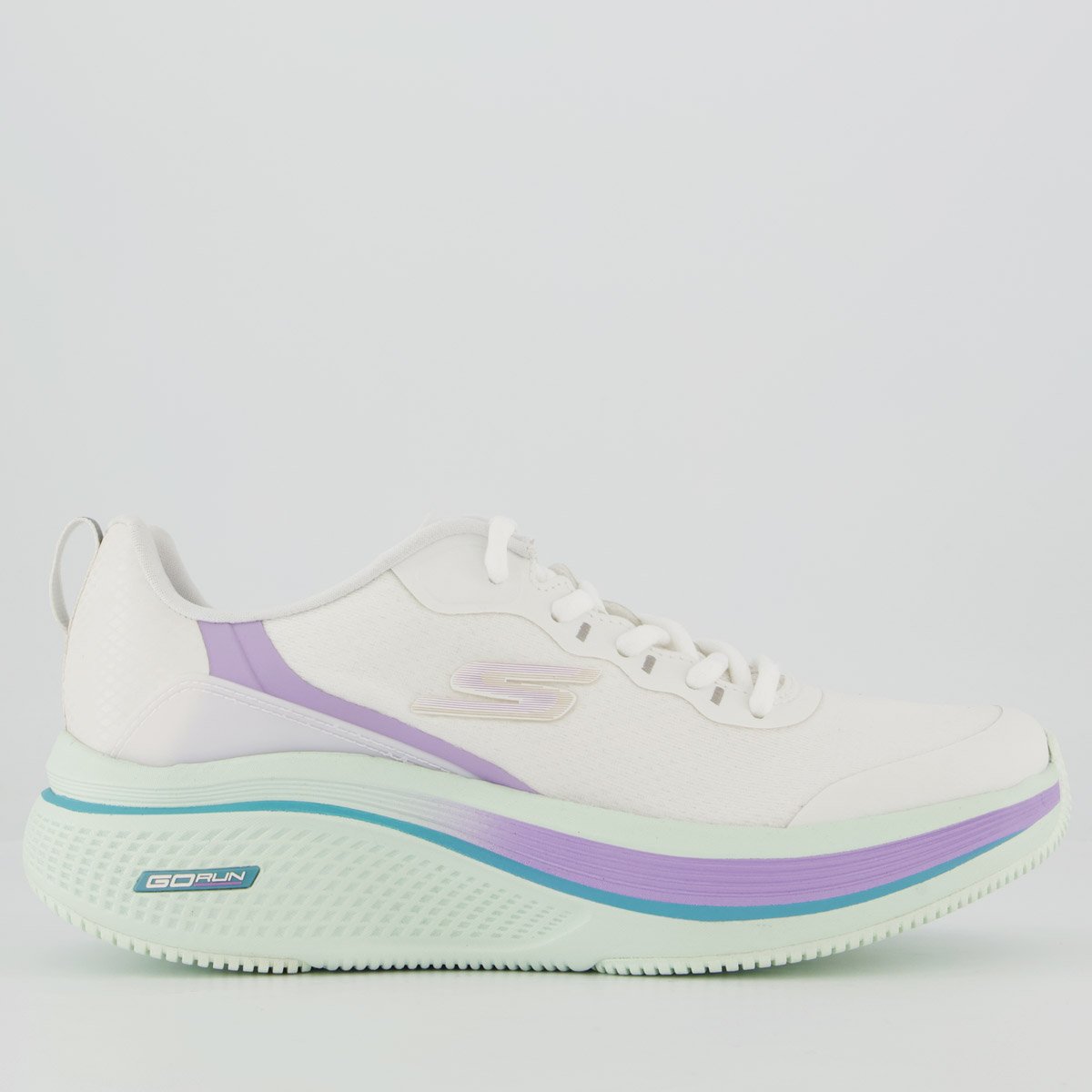 Tênis Skechers Go Run Elevate 2.0 Feminino Branco e Lilás