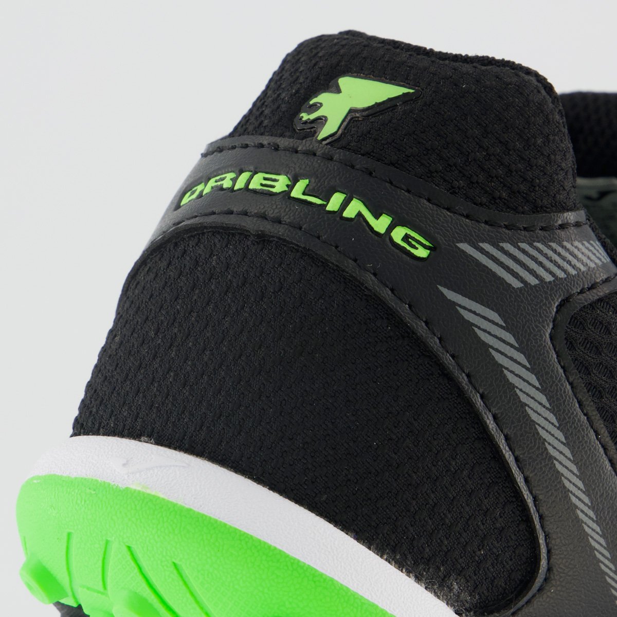 Chuteira Joma Dribling TF Society Preta e Verde Preto 6