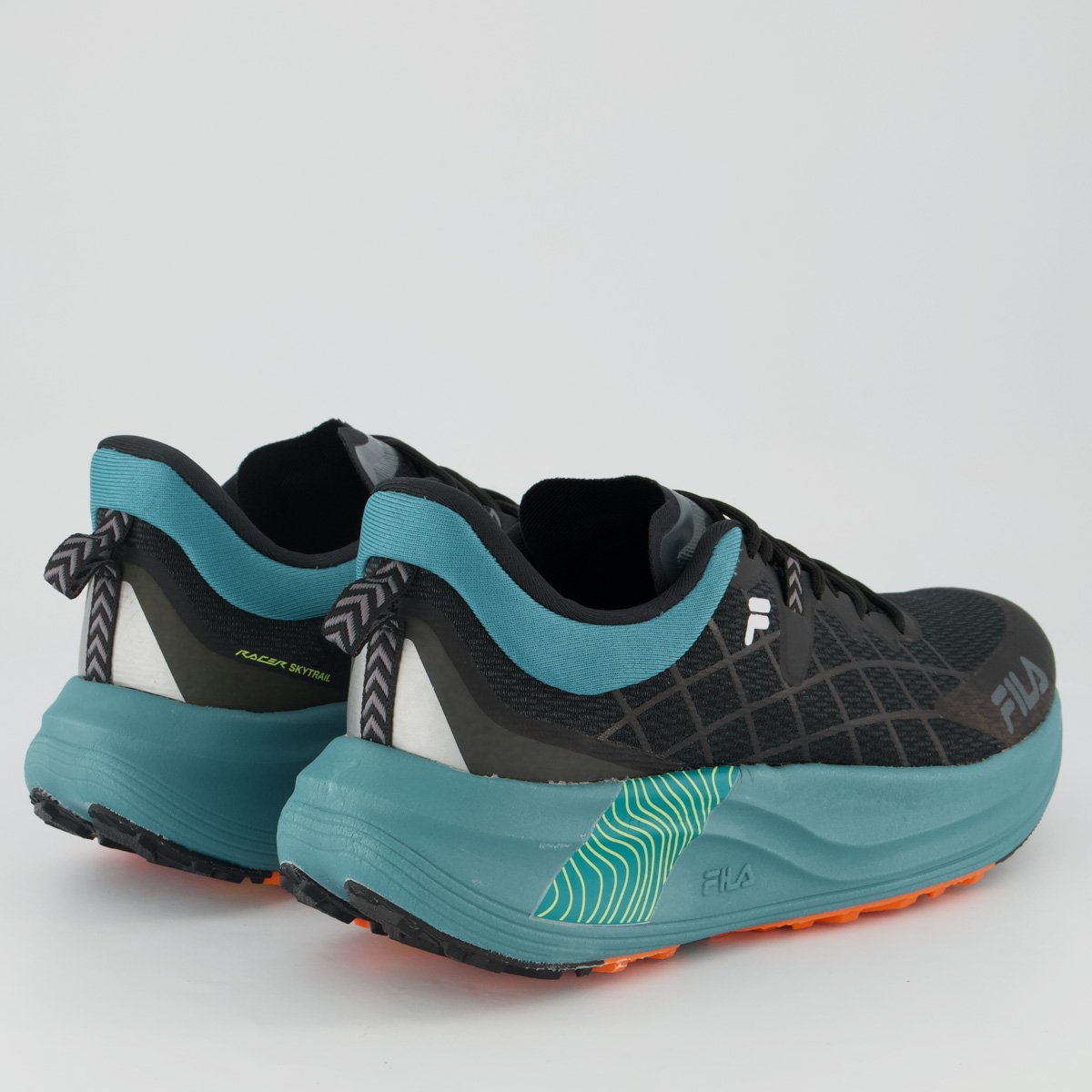Tênis Fila Racer Skytrail Preto e Azul Preto/Azul 3