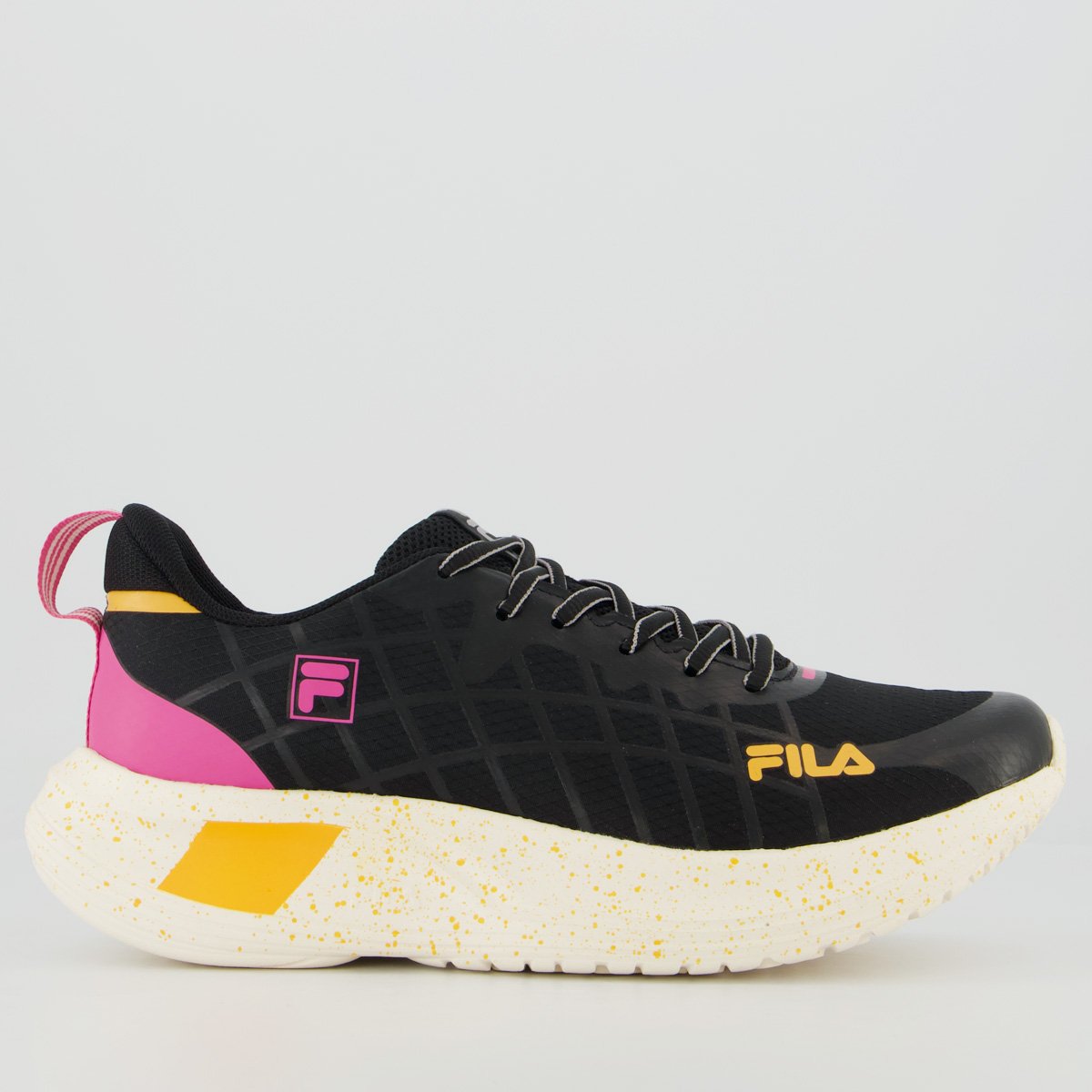 Tênis Fila Focus Feminino Preto e Rosa