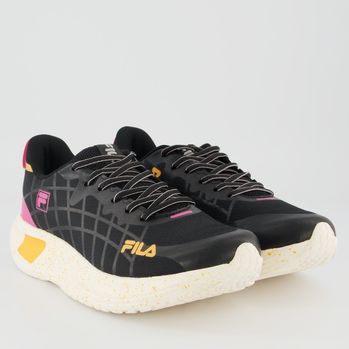 Tênis Fila Focus Feminino Preto e Rosa Preto 2