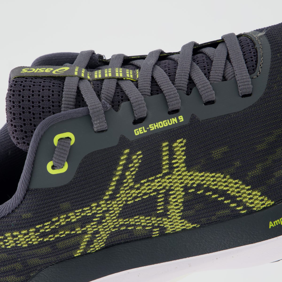 Tênis Asics Gel Shogun 9 Cinza e Amarelo Cinza 7