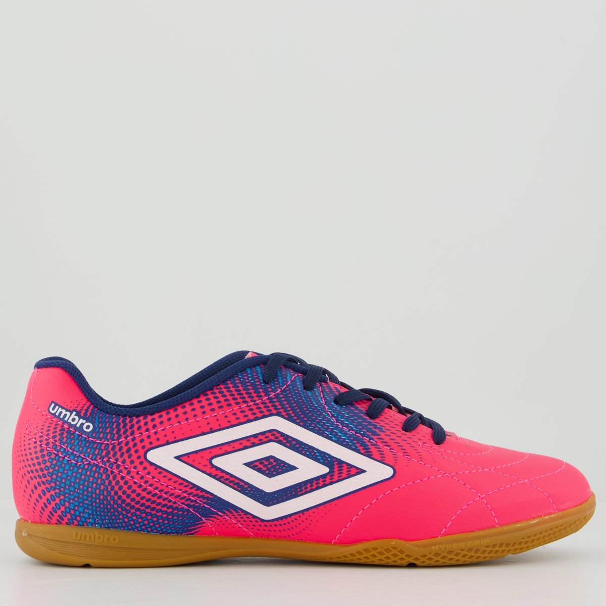 Chuteira Umbro Class Neo Futsal Rosa e Azul