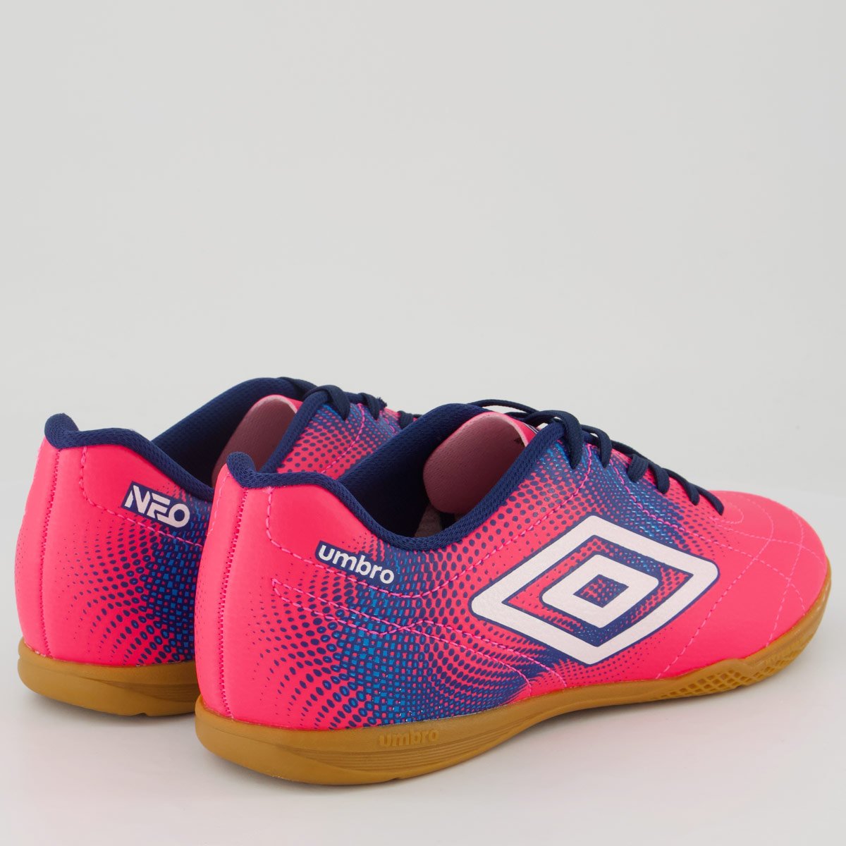 Chuteira Umbro Class Neo Futsal Rosa e Azul Rosa/Azul 3