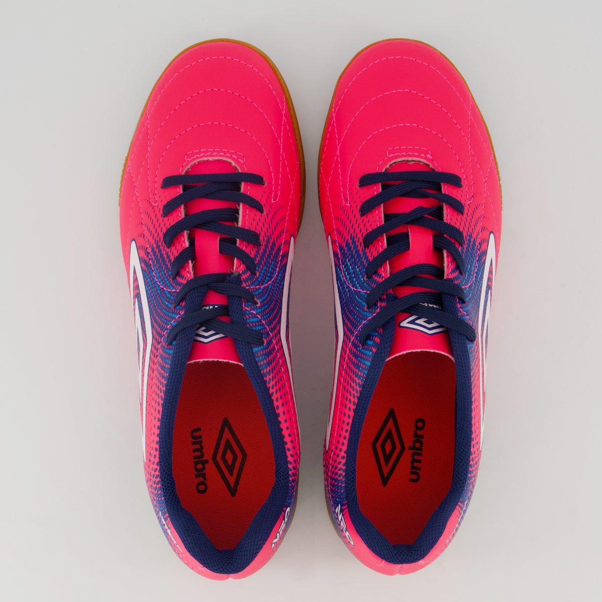 Chuteira Umbro Class Neo Futsal Rosa e Azul Rosa/Azul 4