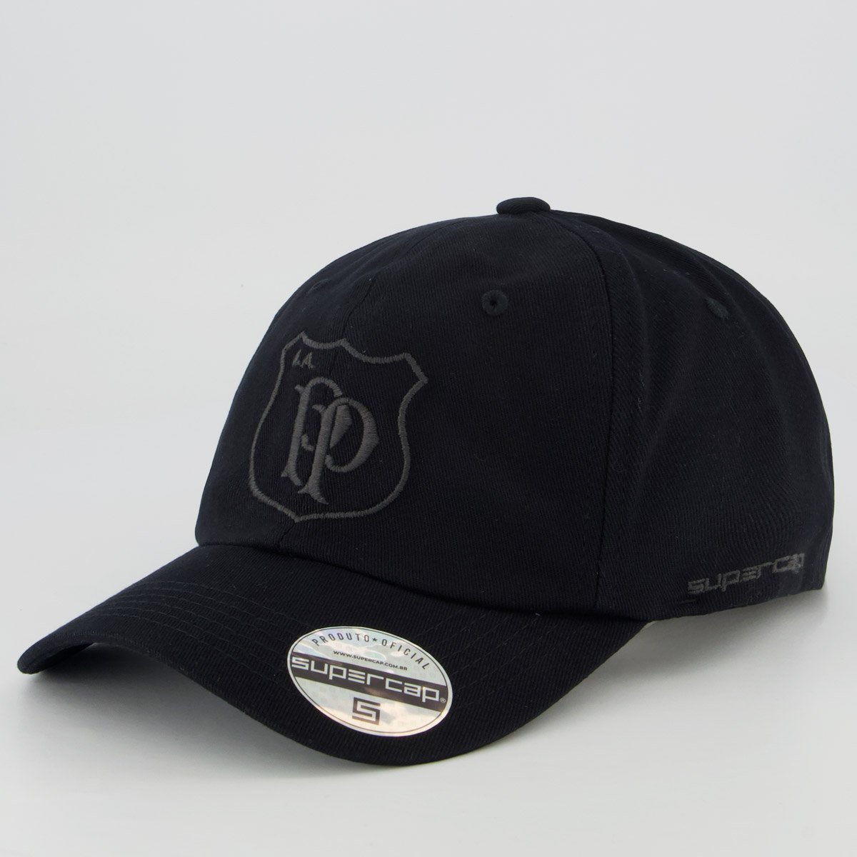 Boné Ponte Preta 6 Gomos Logo Preto