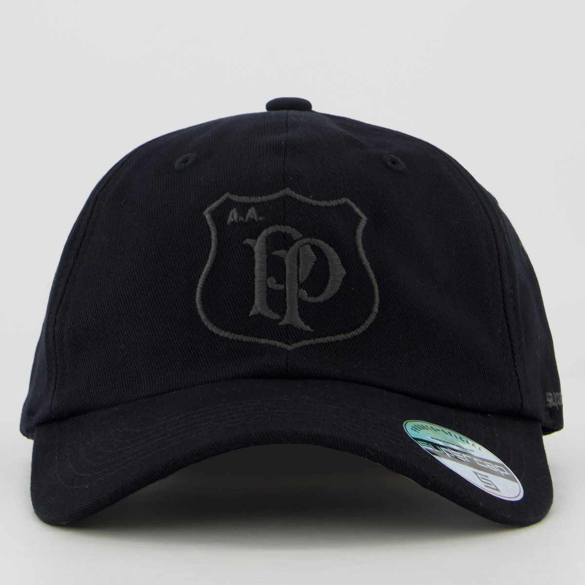Boné Ponte Preta 6 Gomos Logo Preto Preto 2