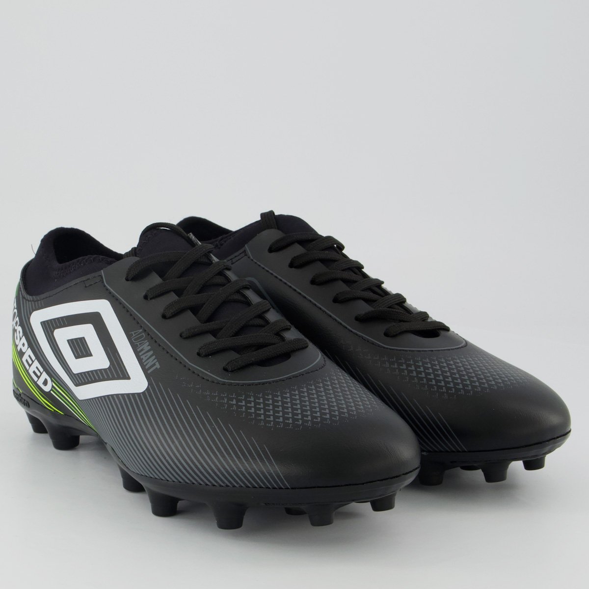 Chuteira Umbro Top Speed League Campo Preta e Verde Preto/Verde 2