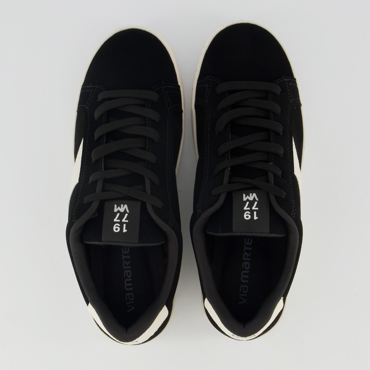 Tênis Via Marte V020 Feminino Preto e Branco Preto 4