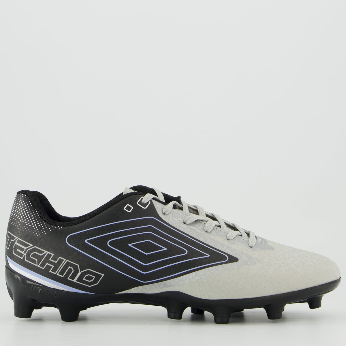 Chuteira Umbro Techno II Campo Prata e Preta