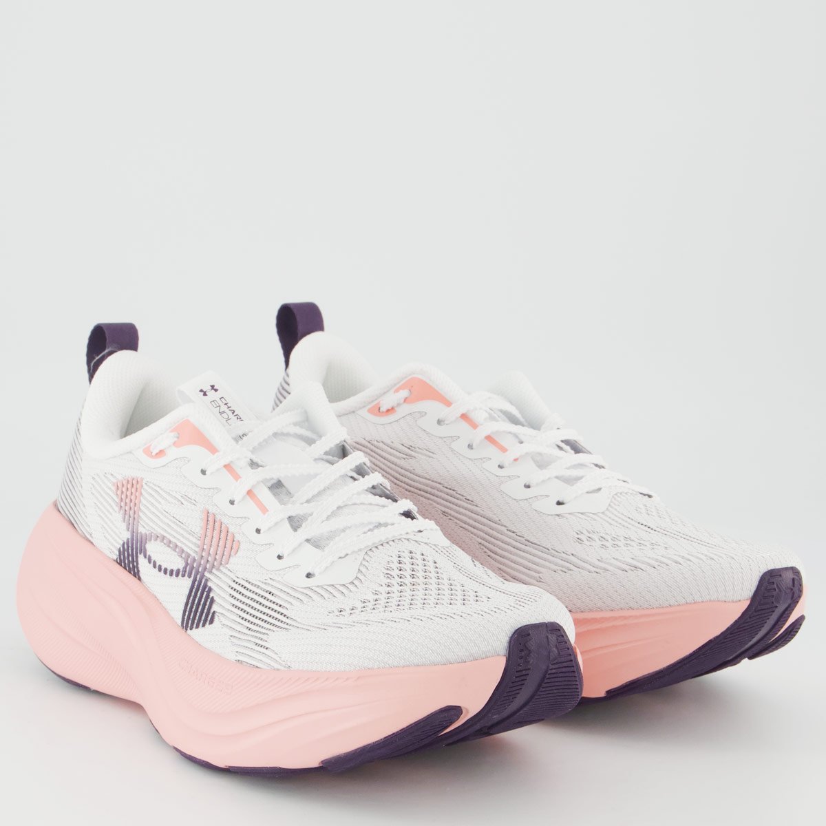 Tênis Under Armour Endless Feminino Branco e Rosa Branco/Rosa 2