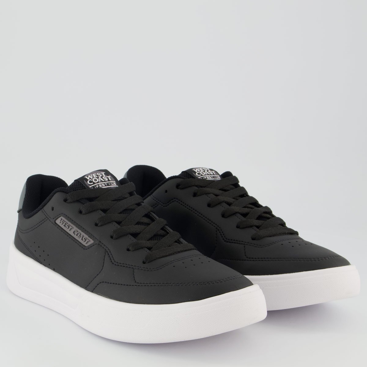 Tênis West Coast Austin Preto e Branco Preto 2