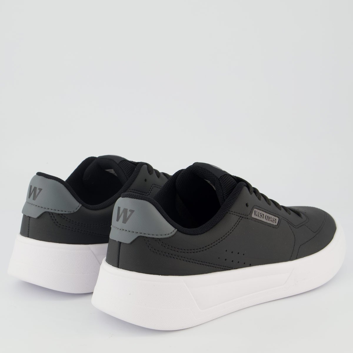 Tênis West Coast Austin Preto e Branco Preto 3